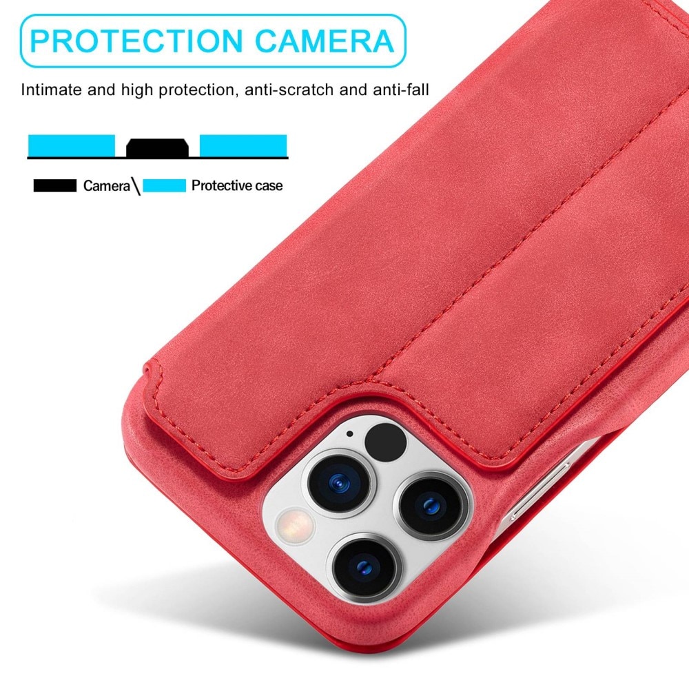 Slim Plånboksfodral iPhone 14 Pro Max röd