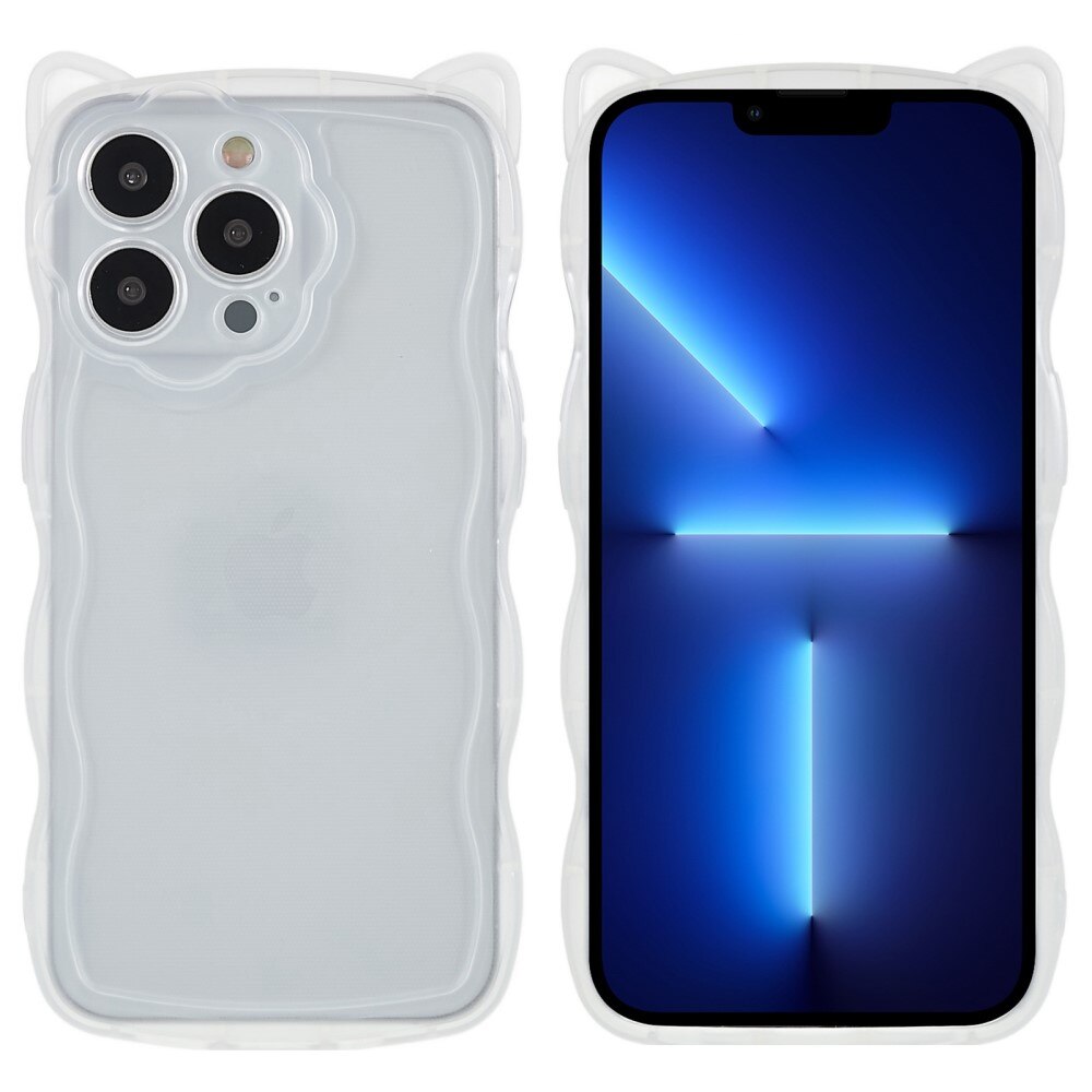 Wavy Edge Katt Skal iPhone 13 Pro transparent