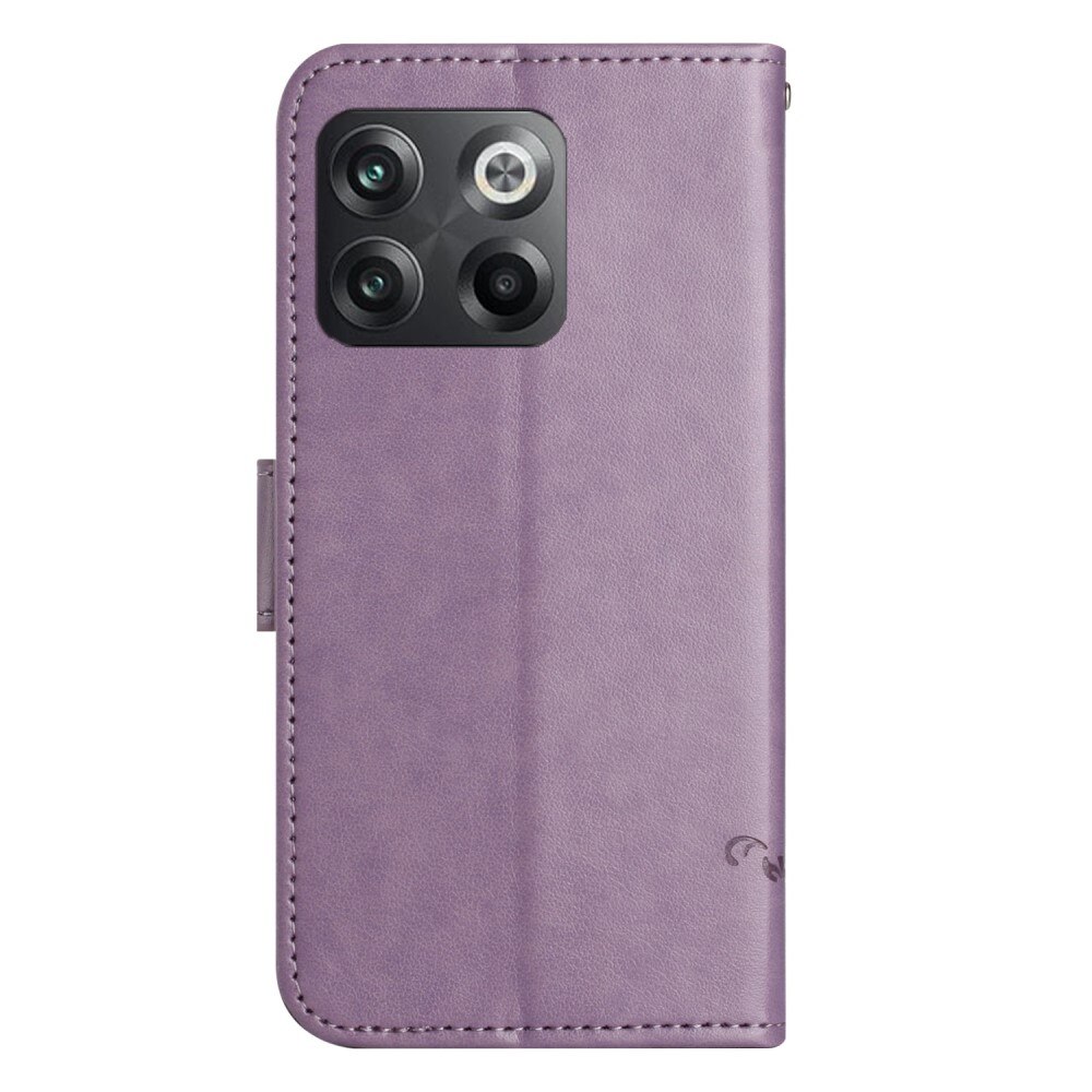Läderfodral Fjärilar  OnePlus 10T Lila
