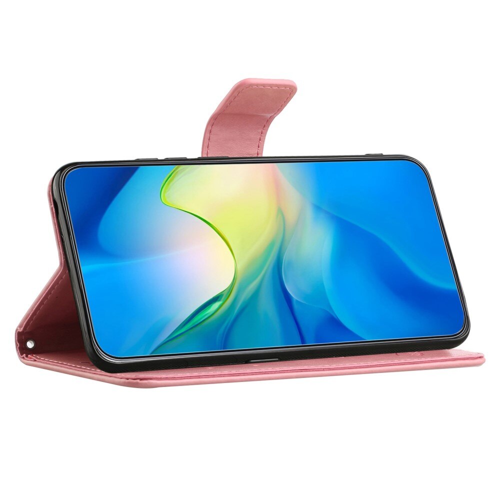 Läderfodral Fjärilar  OnePlus 10T Rosa