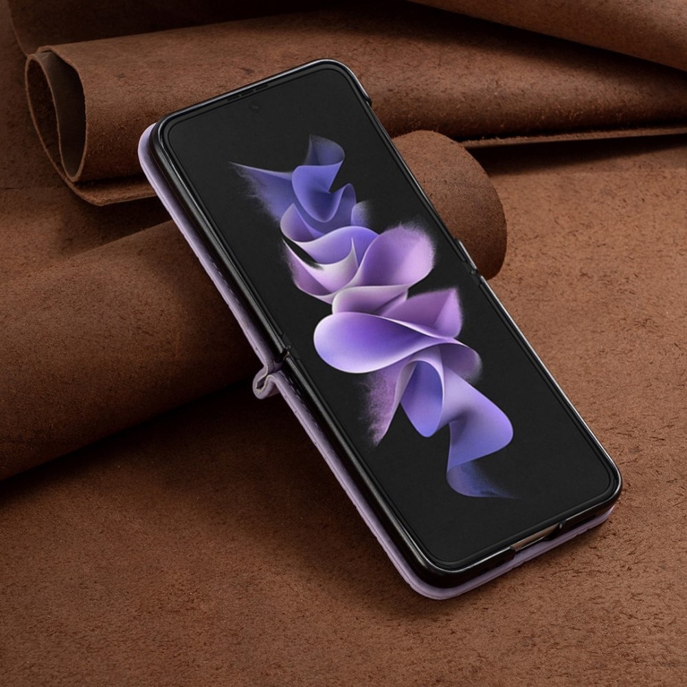 Fodral Samsung Galaxy Z Flip 4 Quilted lila