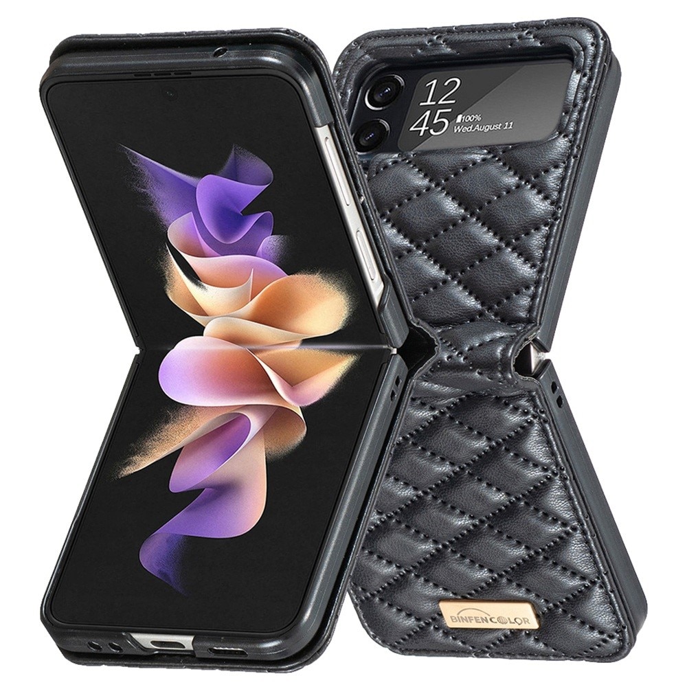 Fodral Samsung Galaxy Z Flip 4 Quilted svart