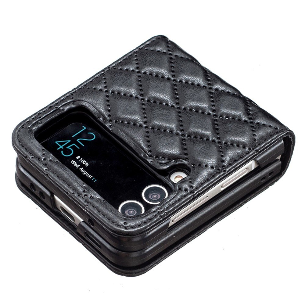 Fodral Samsung Galaxy Z Flip 4 Quilted svart