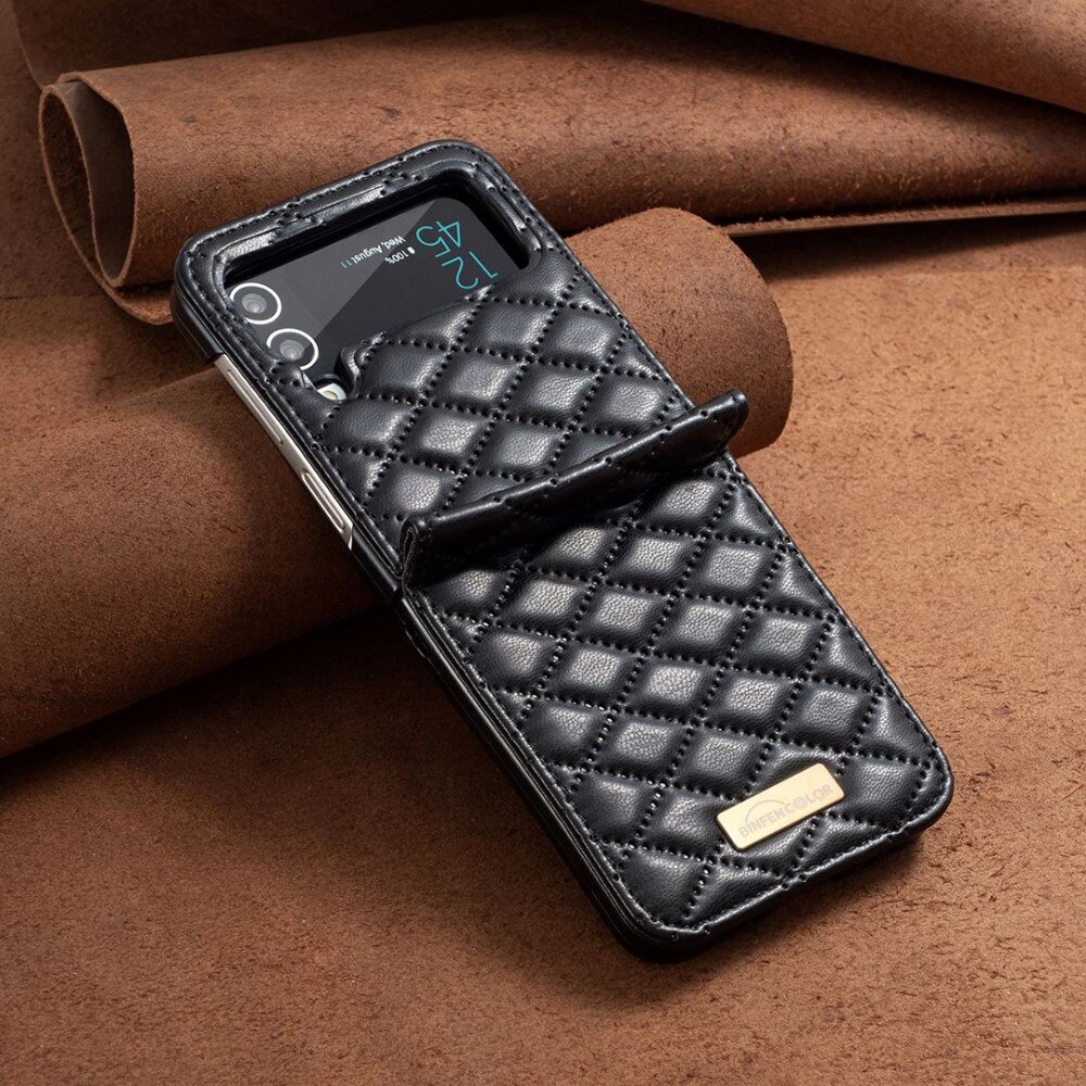 Fodral Samsung Galaxy Z Flip 4 Quilted svart