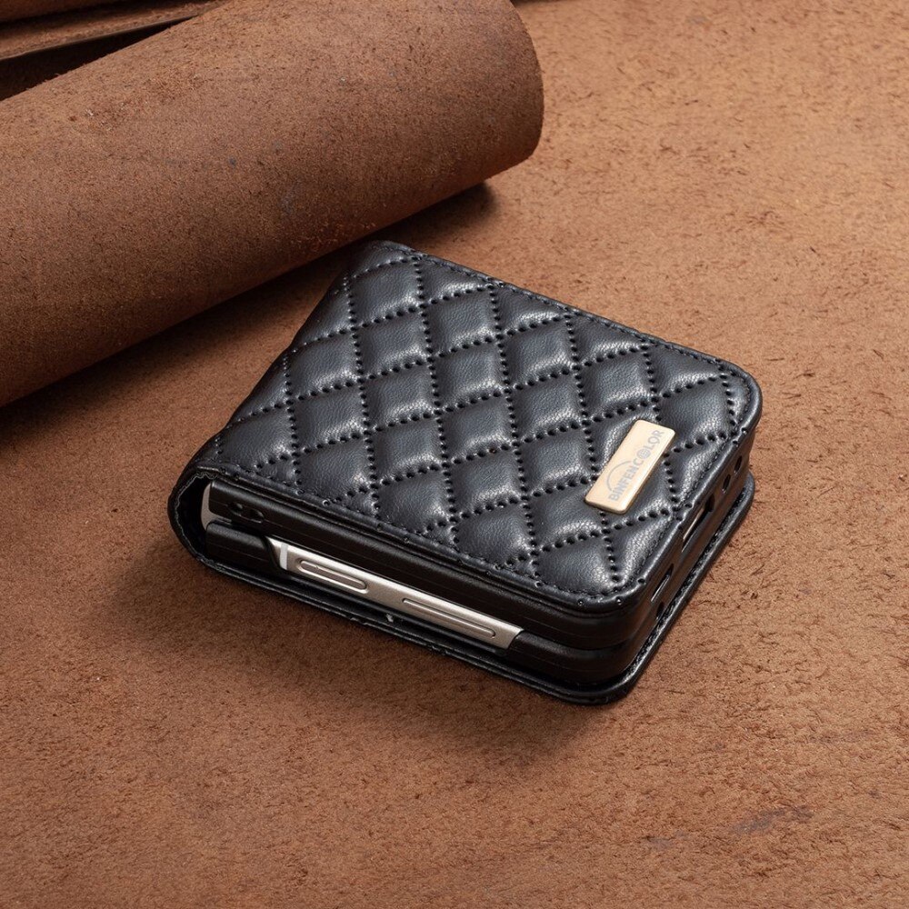 Fodral Samsung Galaxy Z Flip 4 Quilted svart