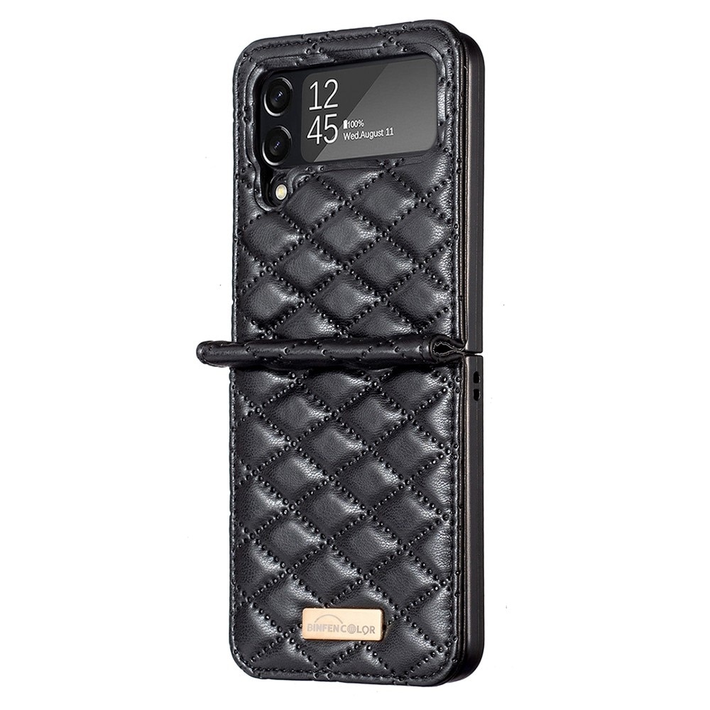 Fodral Samsung Galaxy Z Flip 4 Quilted svart