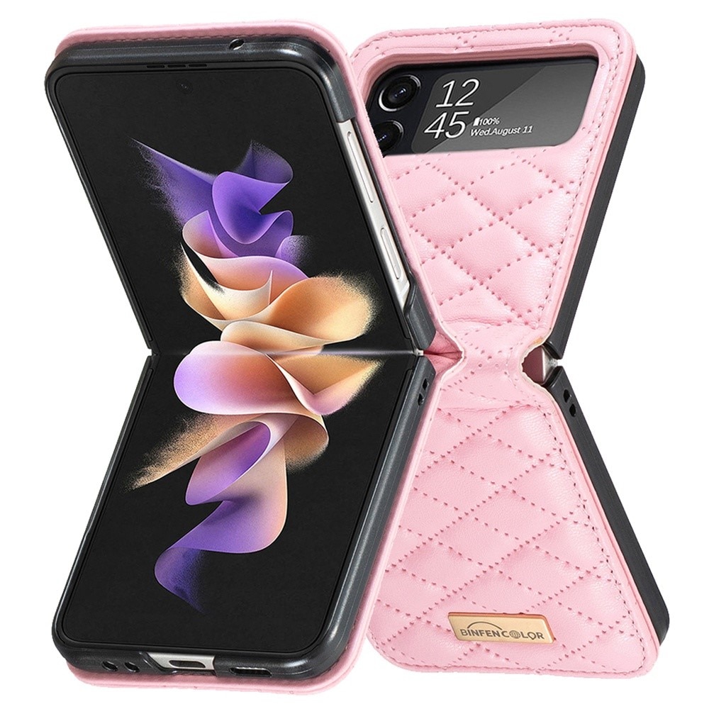 Fodral Samsung Galaxy Z Flip 4 Quilted rosa