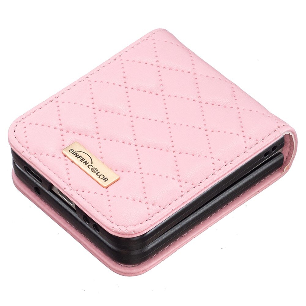 Fodral Samsung Galaxy Z Flip 4 Quilted rosa