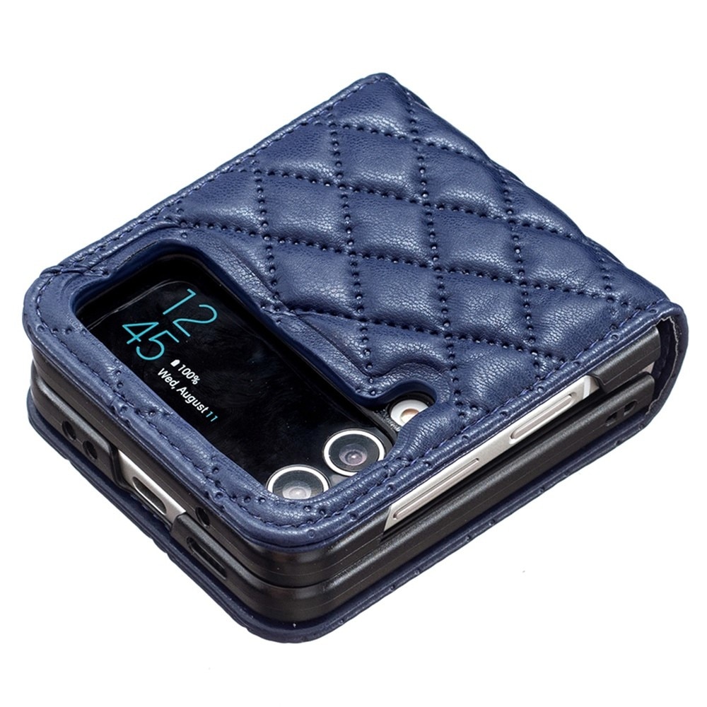 Fodral Samsung Galaxy Z Flip 4 Quilted blå