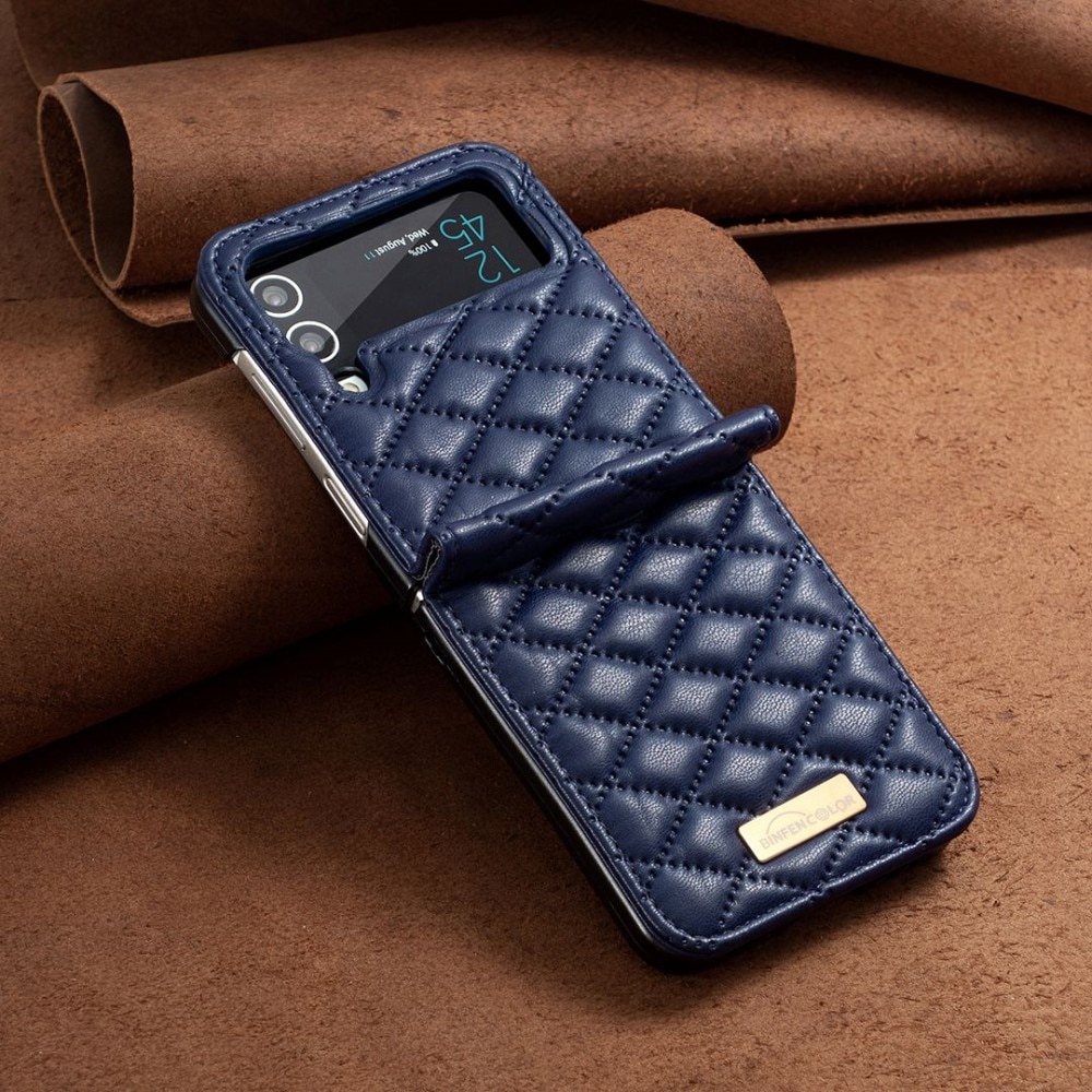 Fodral Samsung Galaxy Z Flip 4 Quilted blå