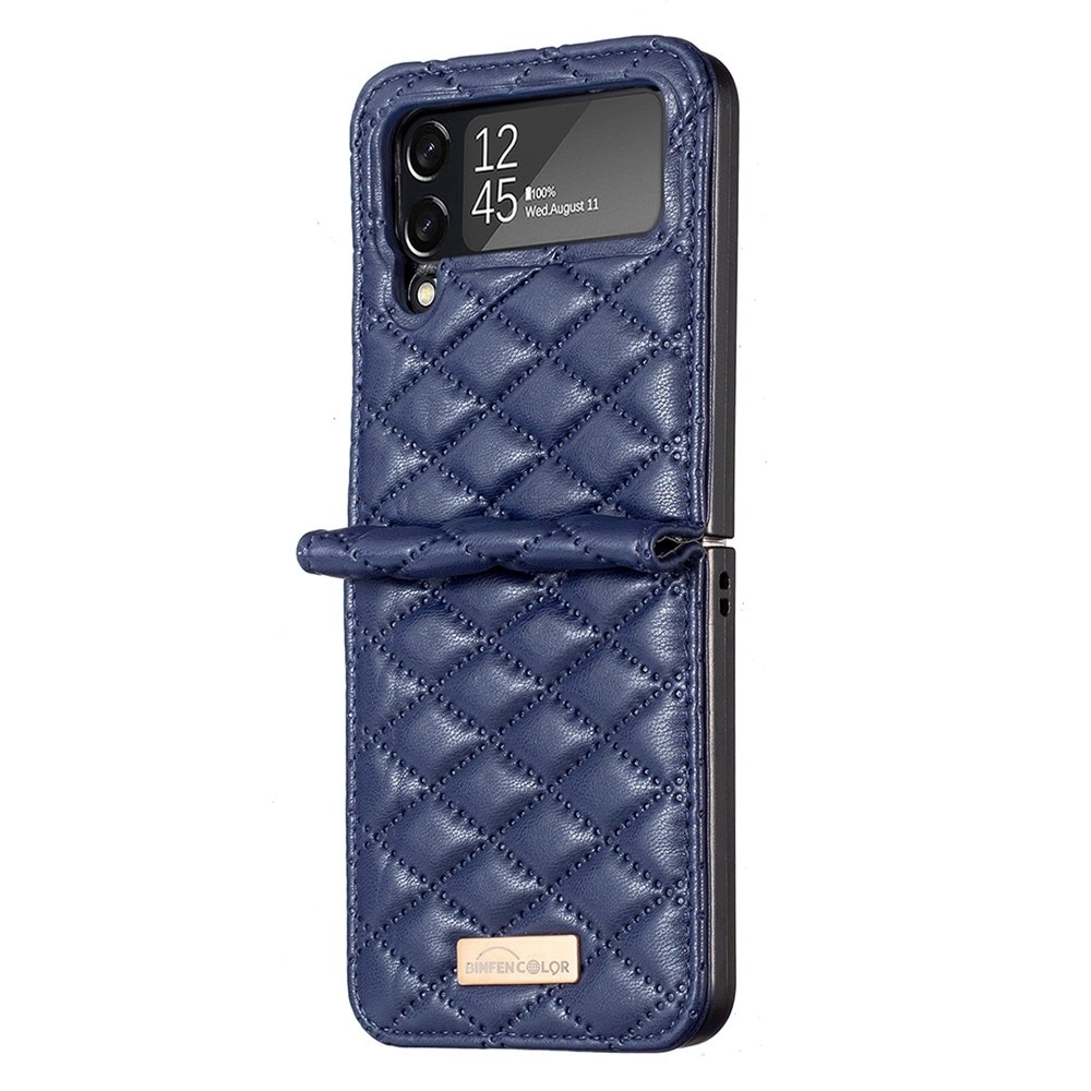 Fodral Samsung Galaxy Z Flip 4 Quilted blå