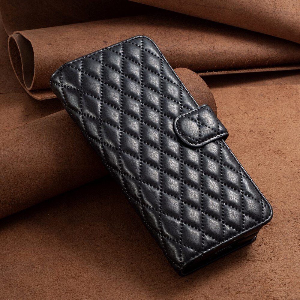 Plånboksfodral Samsung Galaxy Z Fold 4 Quilted svart