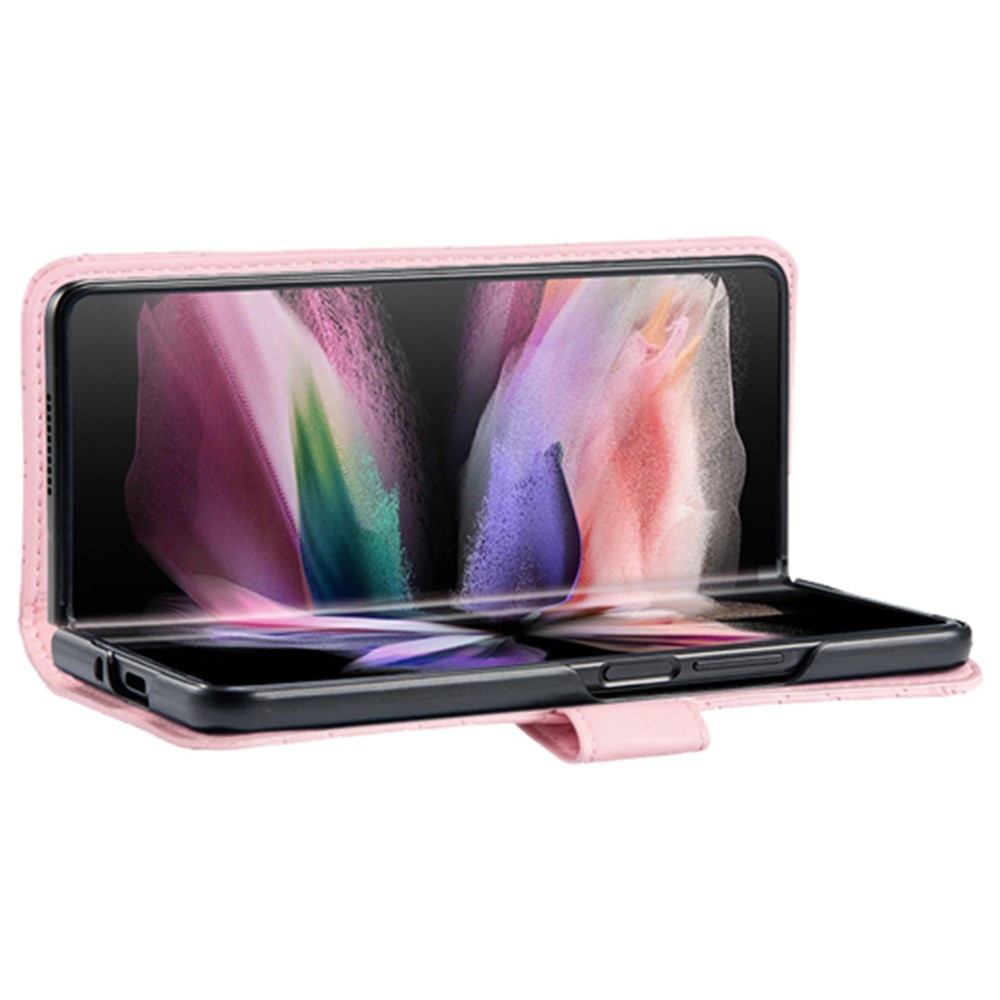 Plånboksfodral Samsung Galaxy Z Fold 4 Quilted rosa