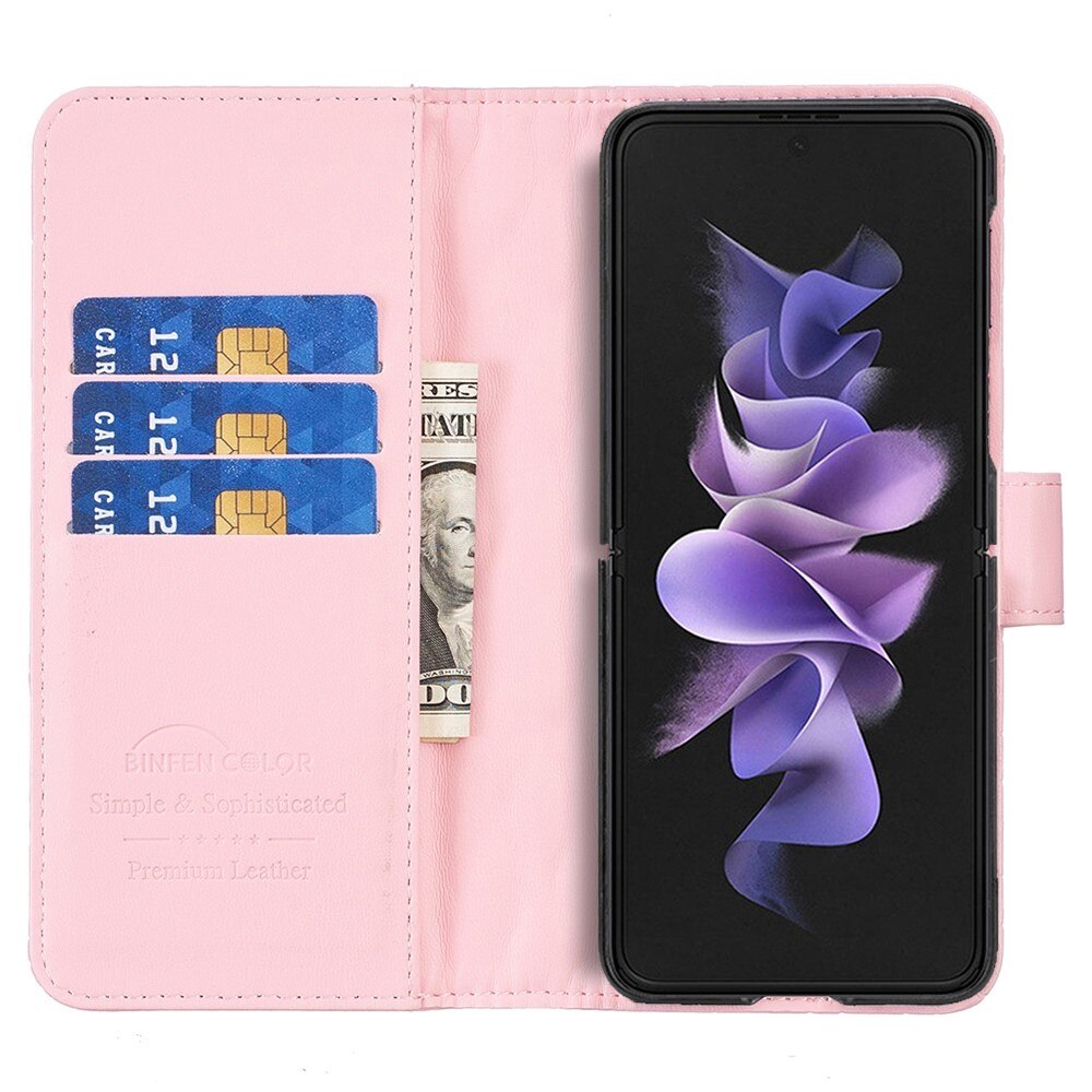 Plånboksfodral Samsung Galaxy Z Fold 4 Quilted rosa