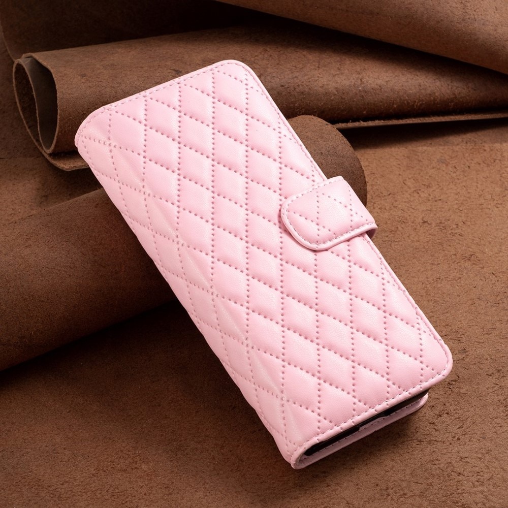 Plånboksfodral Samsung Galaxy Z Fold 4 Quilted rosa