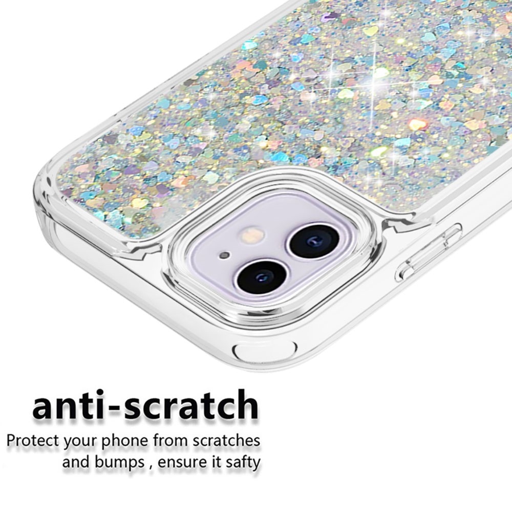 Full Protection Glitter Powder TPU Case iPhone 11 silver