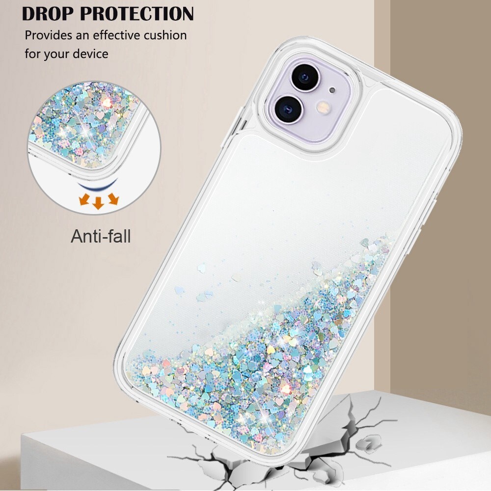 Full Protection Glitter Powder TPU Case iPhone 11 silver