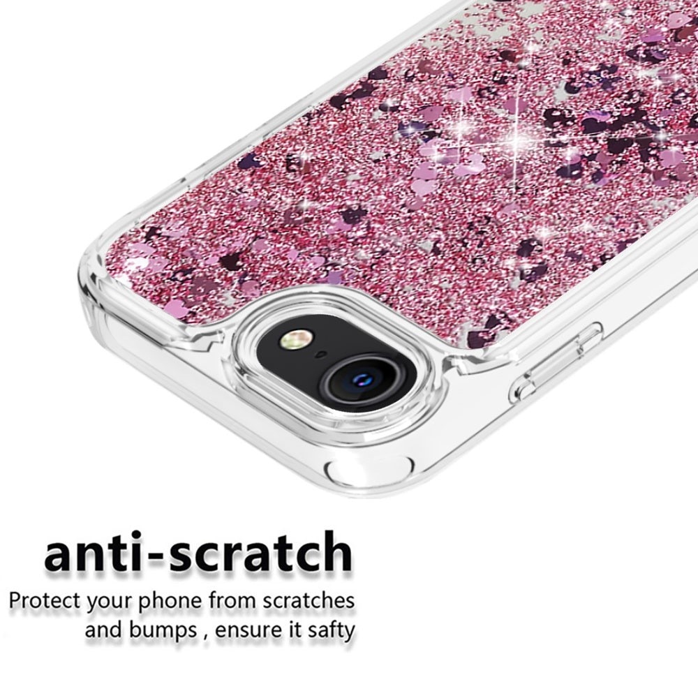 Full Protection Glitter Powder TPU Case iPhone 7/8/SE rosa