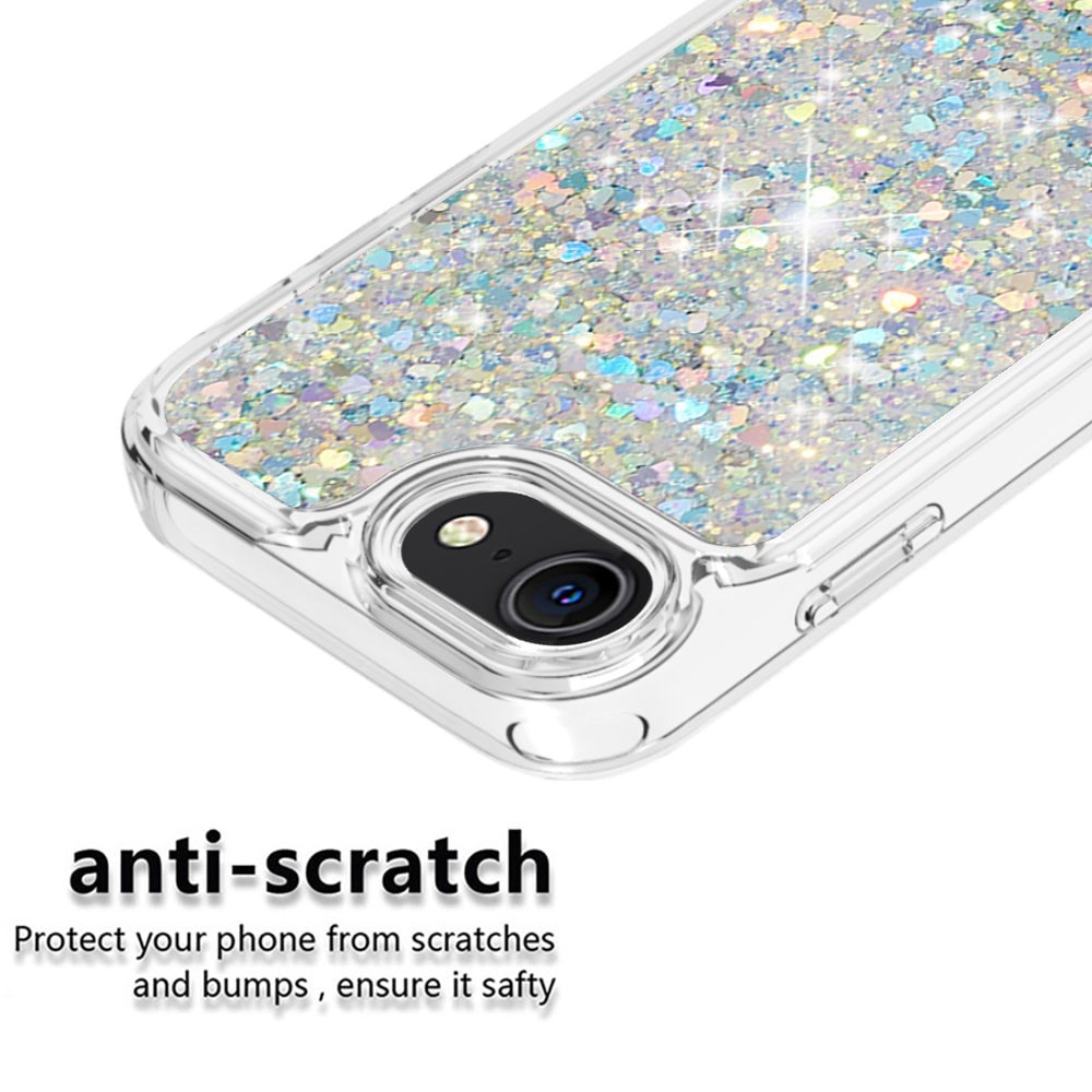 Full Protection Glitter Powder TPU Case iPhone 7/8/SE silver