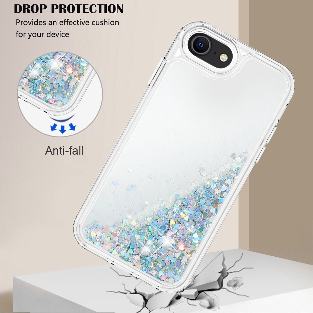 Full Protection Glitter Powder TPU Case iPhone 7/8/SE silver