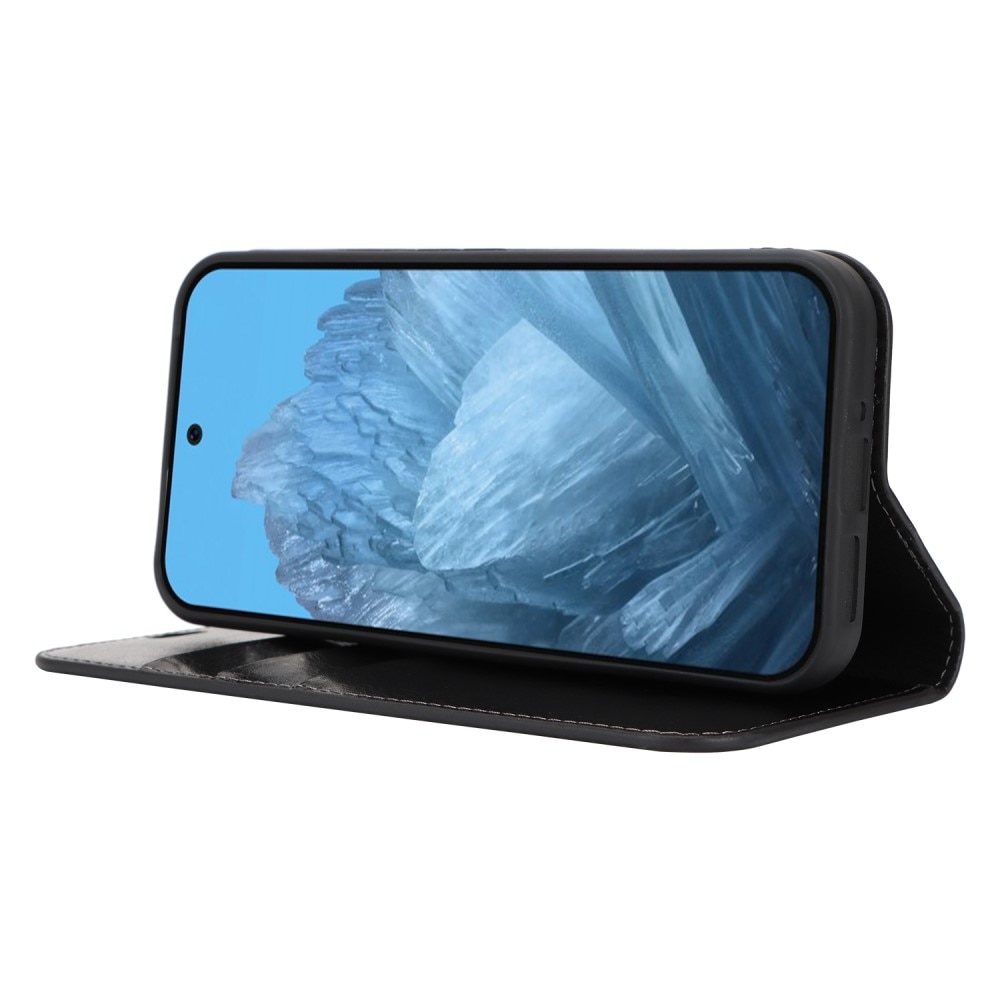 Mobilfodral Äkta Läder Google Pixel 9 Pro XL Svart