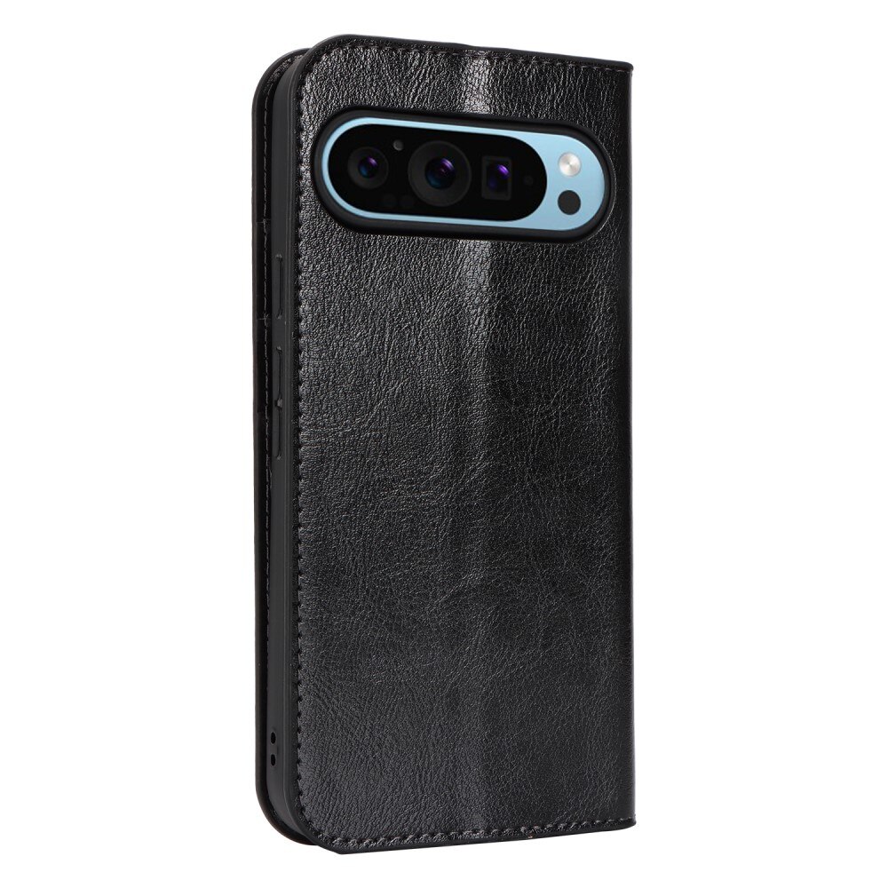 Mobilfodral Äkta Läder Google Pixel 9 Pro XL Svart
