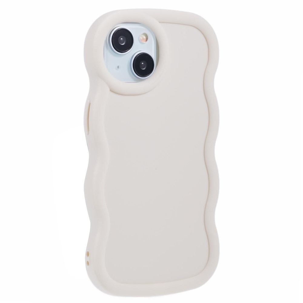 Wavy Edge TPU Skal iPhone 13 Vit