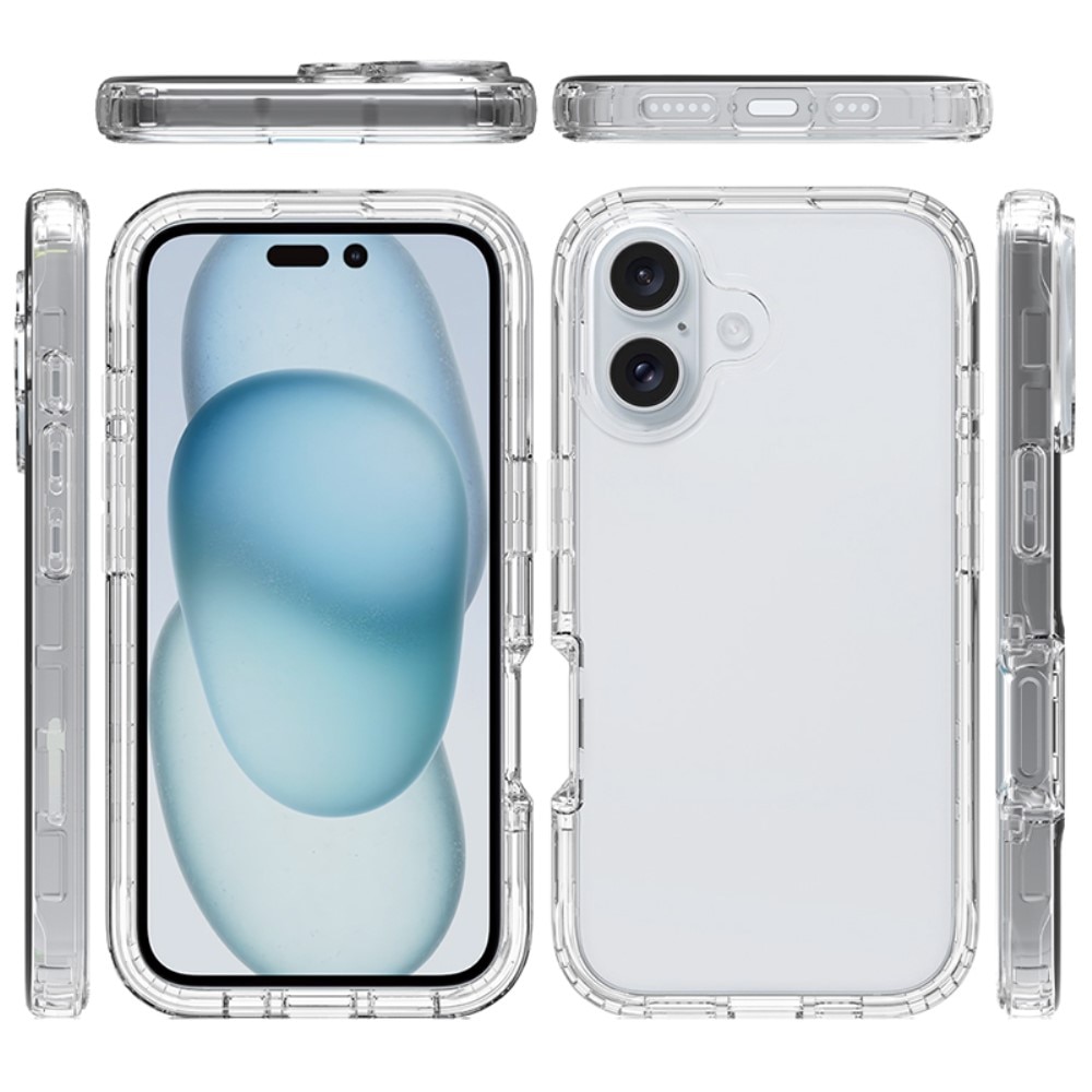 Full Cover Skal iPhone 16 Plus Genomskinlig
