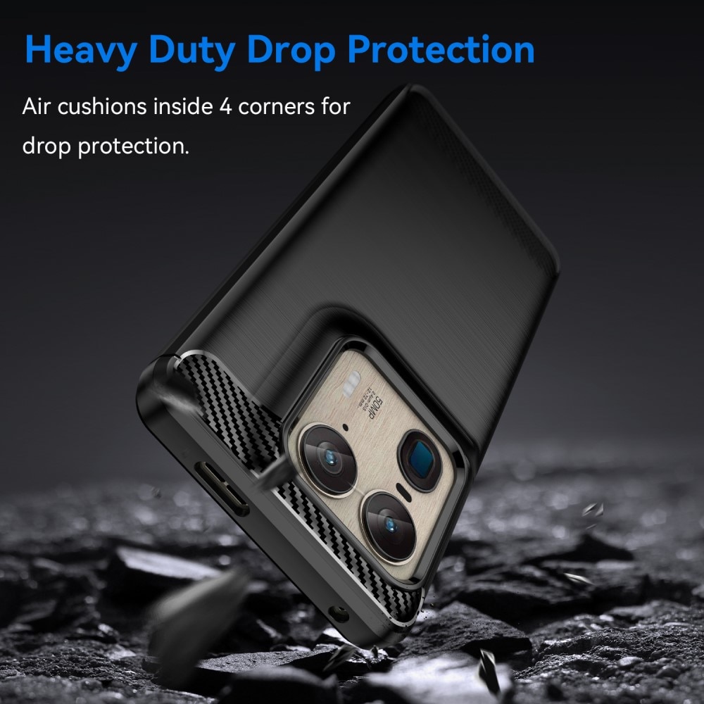 Motorola Edge 50 Ultra Skal TPU Brushed Svart