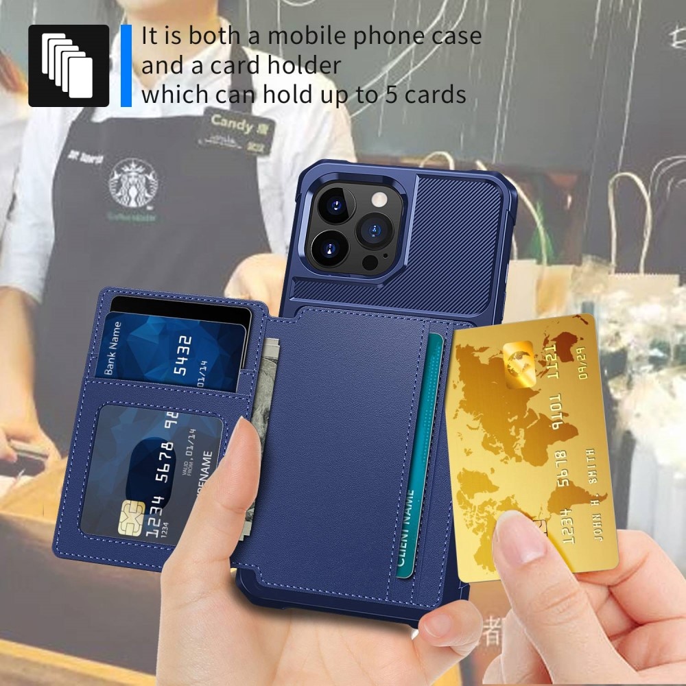 Tough Multi-slot Case iPhone 14 Pro blå