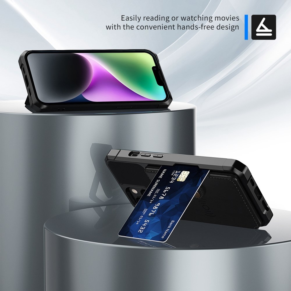 Tough Multi-slot Case iPhone 14 Plus Svart