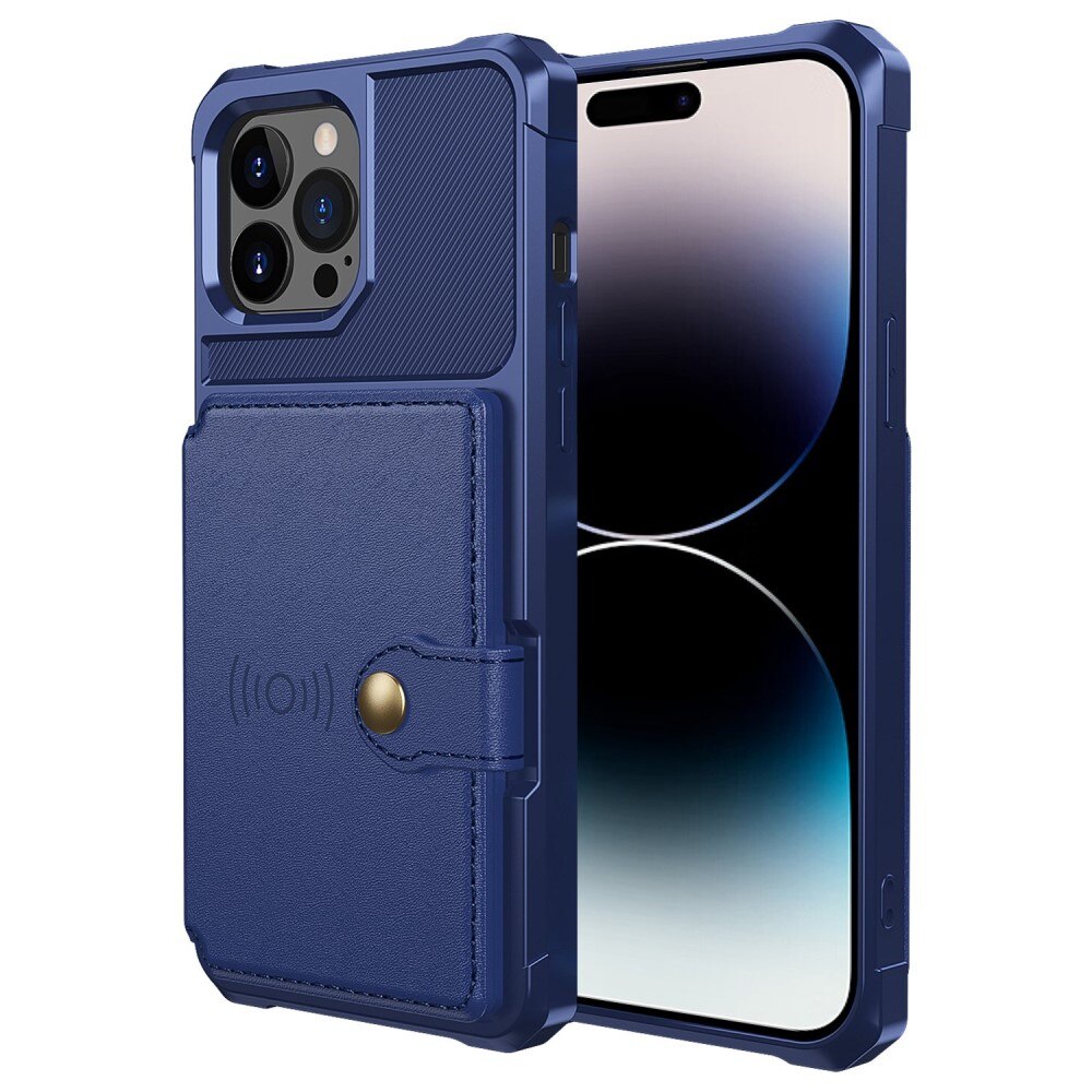 Tough Multi-slot Case iPhone 14 Pro Max Blå