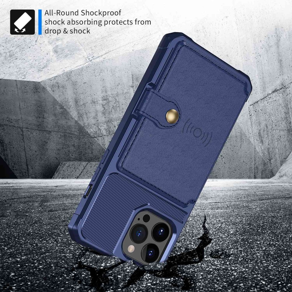 Tough Multi-slot Case iPhone 14 Pro Max Blå