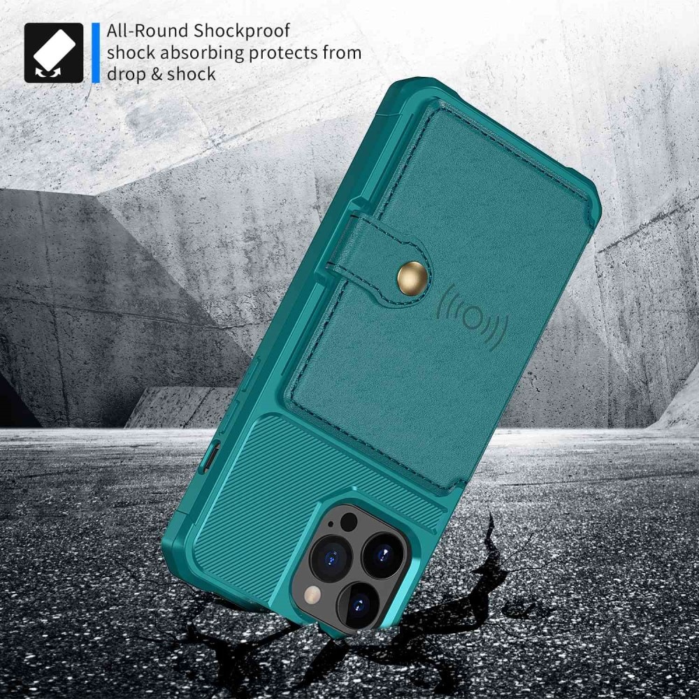 Tough Multi-slot Case iPhone 14 Pro Max grön