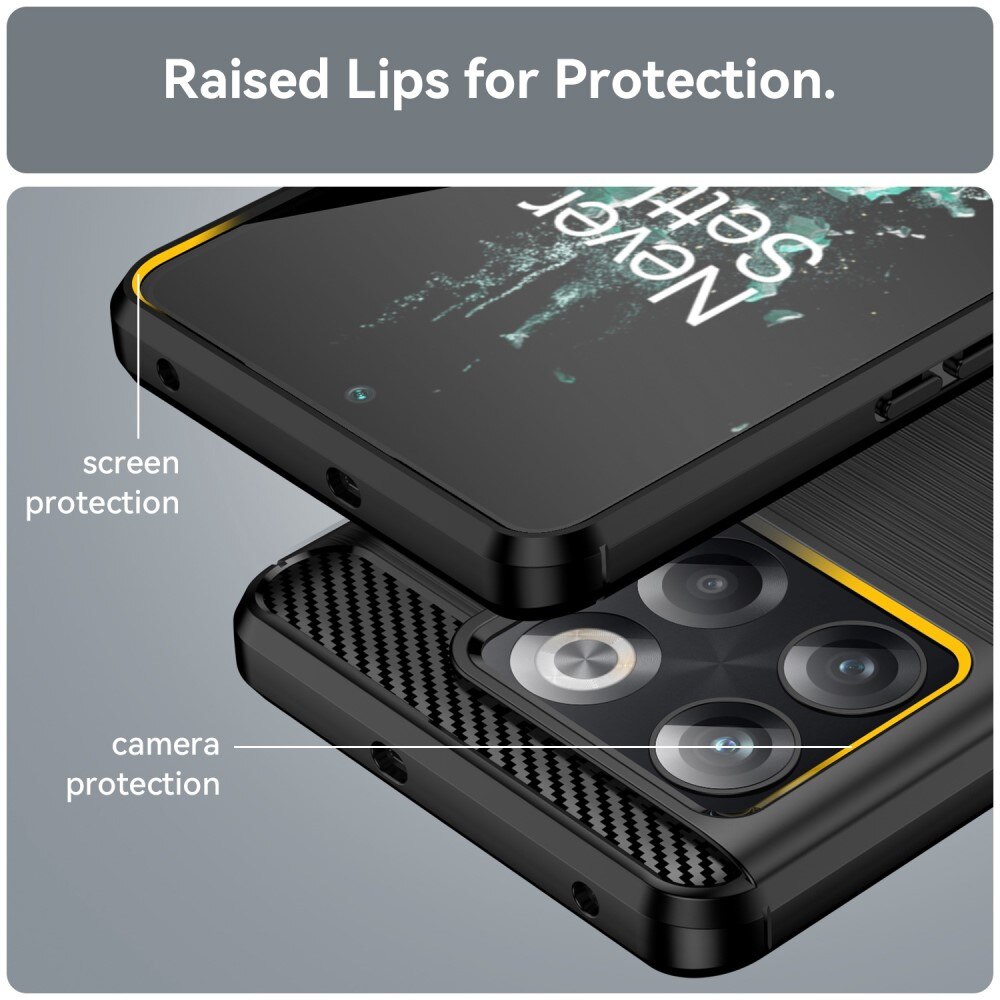  OnePlus 10T Skal TPU Brushed Svart
