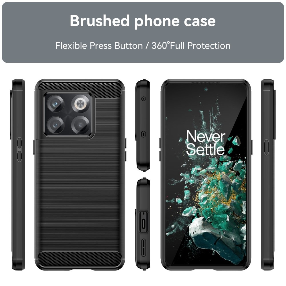  OnePlus 10T Skal TPU Brushed Svart