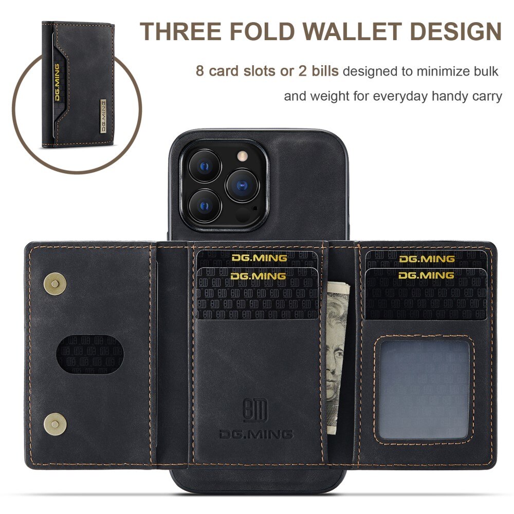Magnetic Card Slot Case iPhone 16 Pro Black