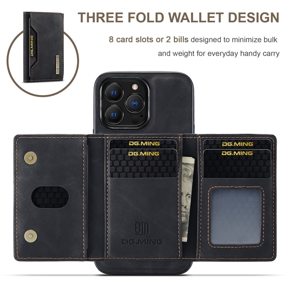 Magnetic Card Slot Case iPhone 16 Pro Max Svart