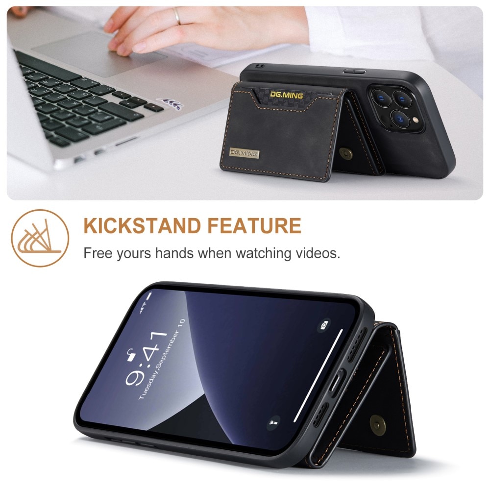Magnetic Card Slot Case iPhone 16 Pro Max Svart
