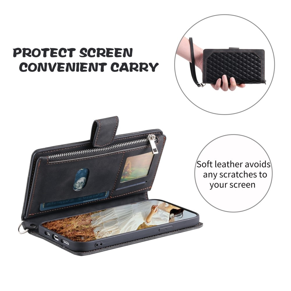 Plånboksväska Samsung Galaxy A04 Quilted Svart