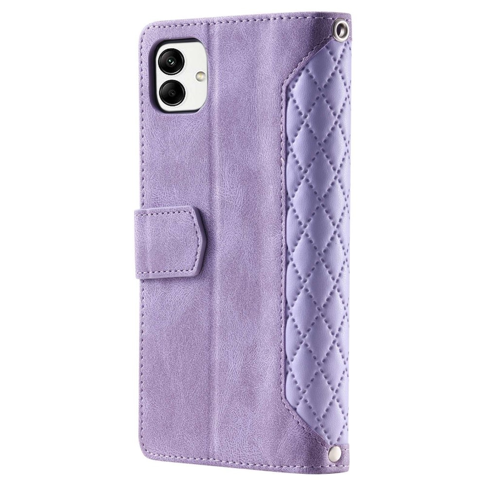 Plånboksväska Samsung Galaxy A04 Quilted Lila