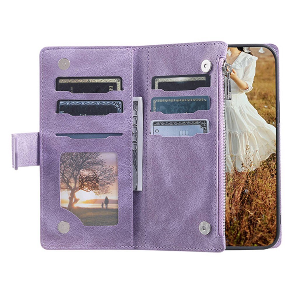 Plånboksväska Samsung Galaxy A04 Quilted Lila