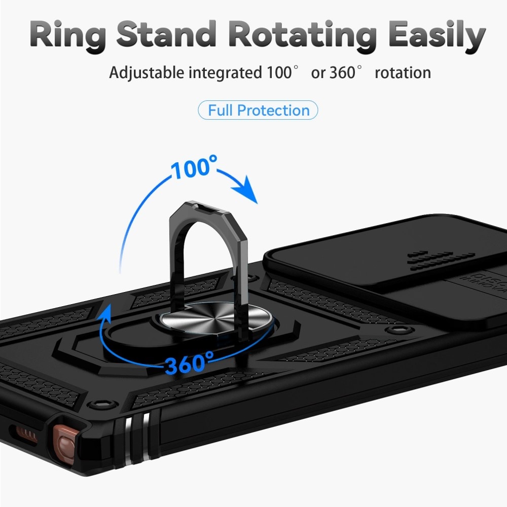 Hybridskal Ring + Kameraskydd Samsung Galaxy Note 20 Ultra Svart