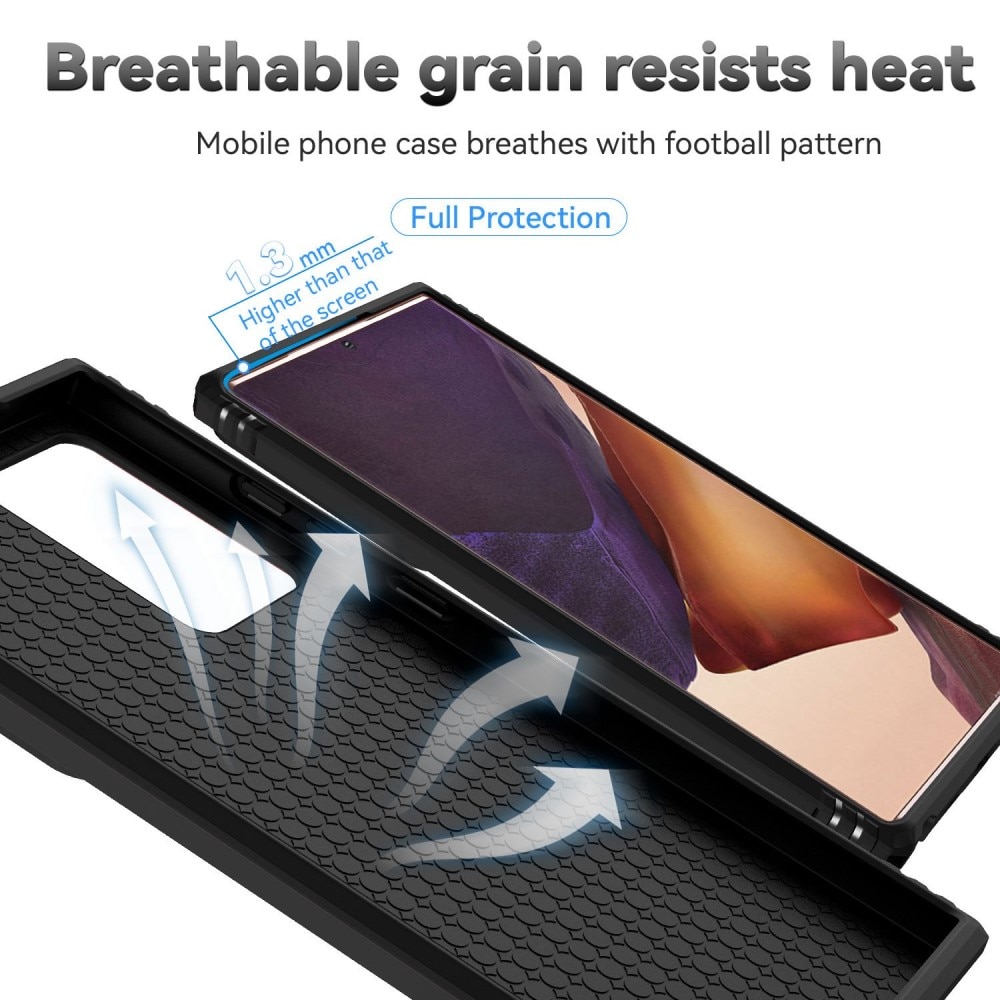 Hybridskal Ring + Kameraskydd Samsung Galaxy Note 20 Ultra Svart