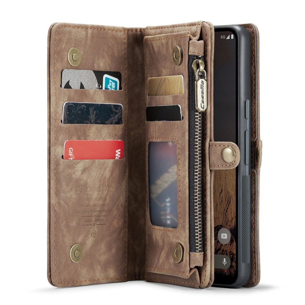 Multi-slot Plånboksfodral Google Pixel 9 Pro XL Brun