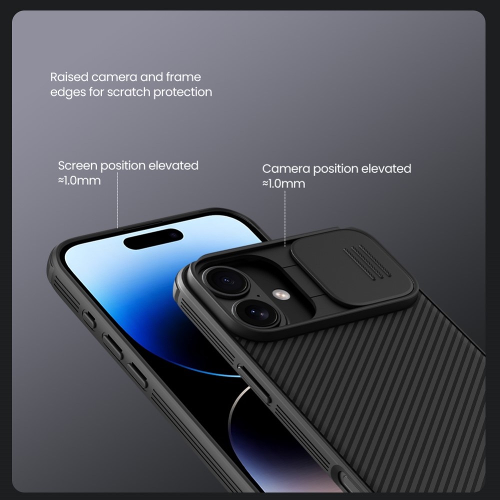 CamShield Skal iPhone 16 Svart