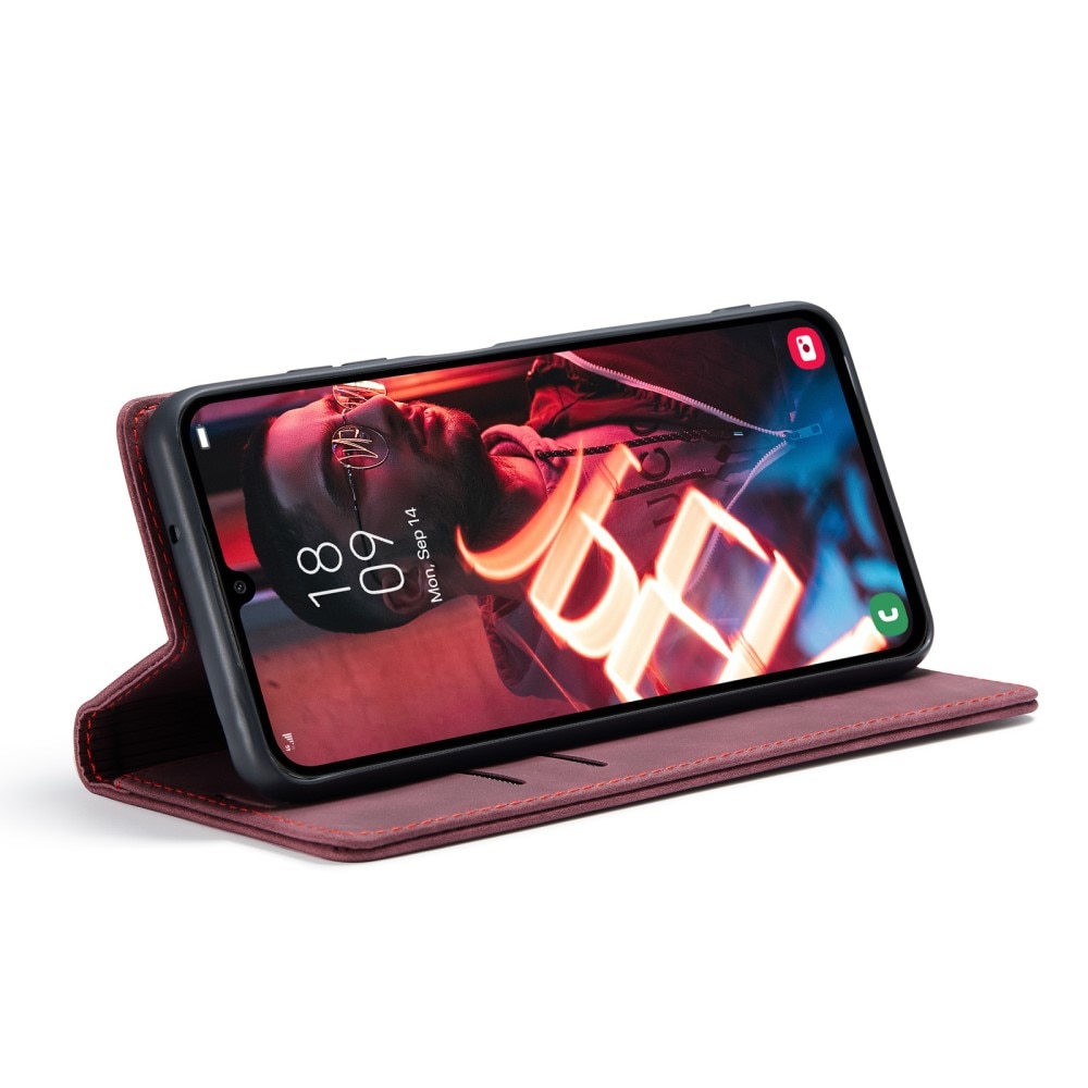 Slim Plånboksfodral Samsung Galaxy A16 Röd