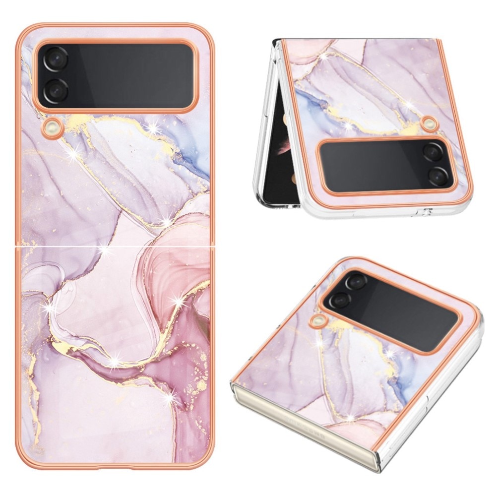 TPU Skal Samsung Galaxy Z Flip 4 rosa marmor