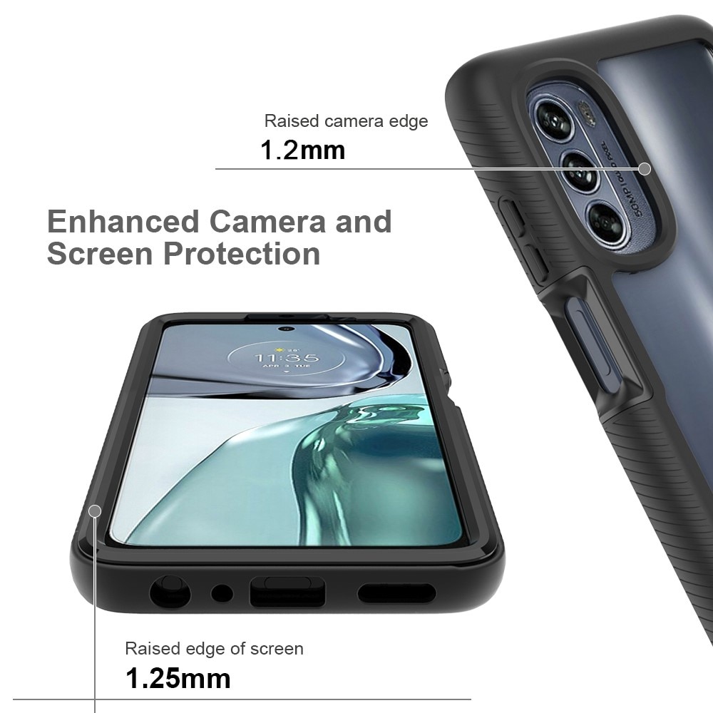 Full Protection Case Motorola Moto G62 Svart