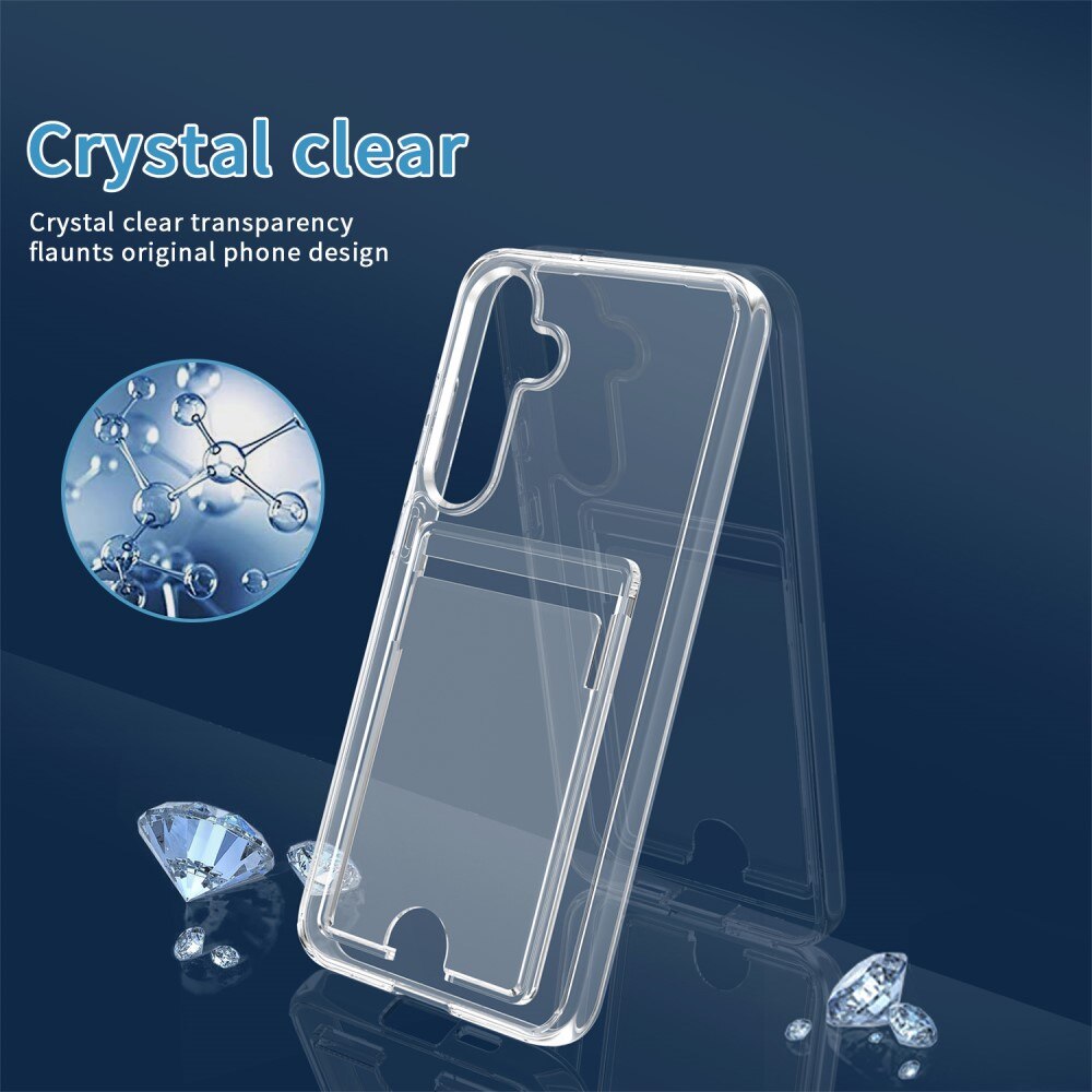 Hybridskal Kortfack Samsung Galaxy S25 Plus Genomskinlig